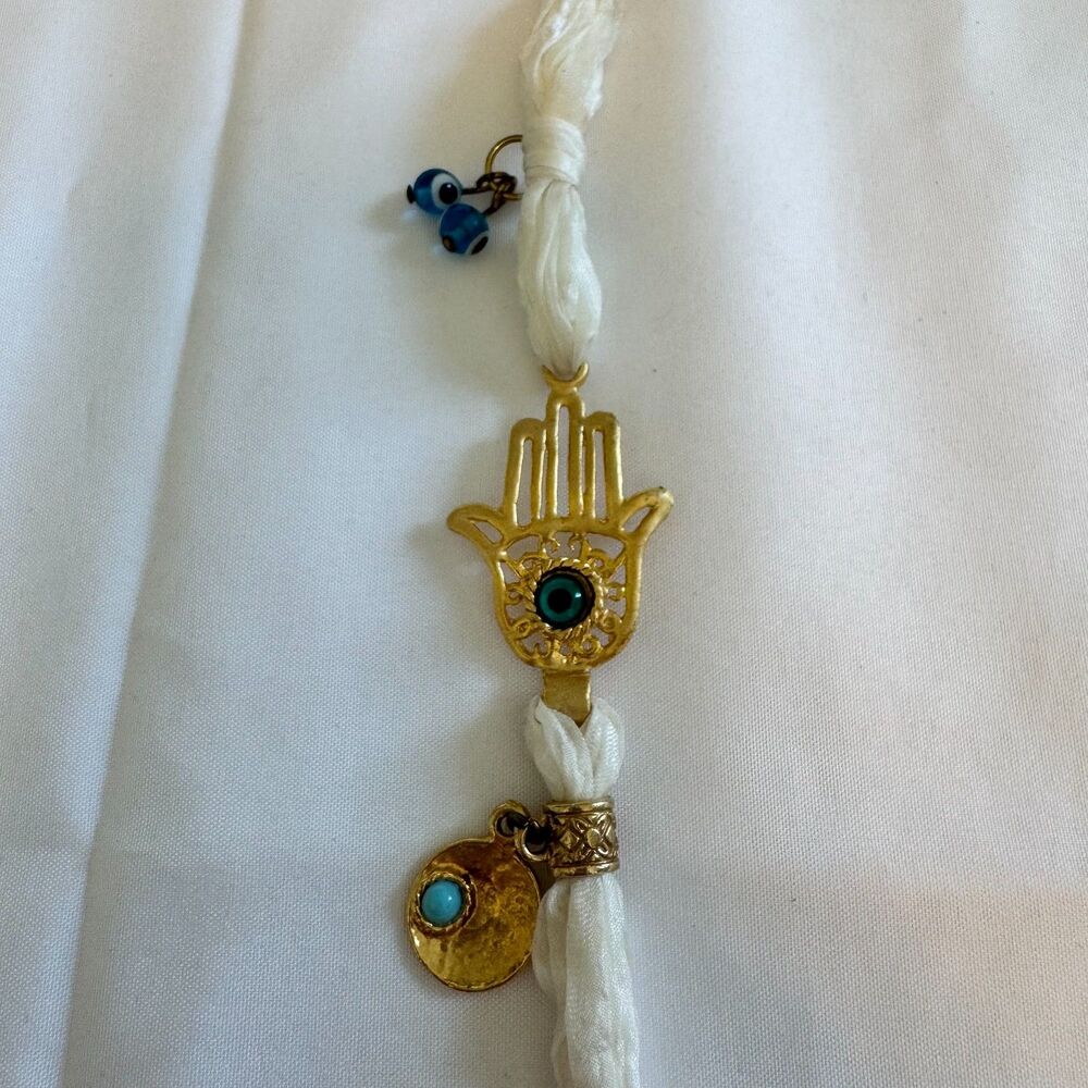 Hamsa Hand & Evil Eye Charm Bracelet